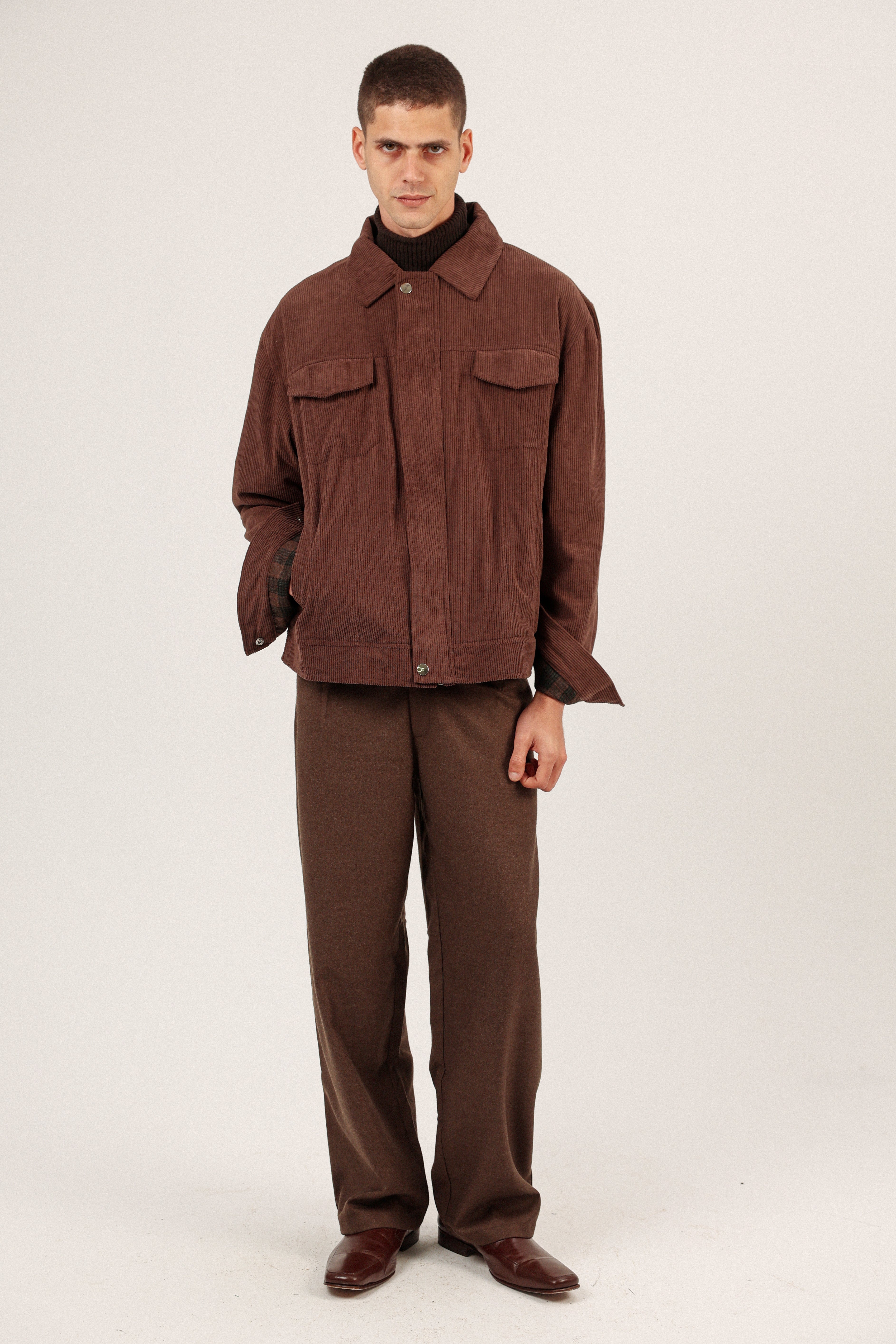 BROWN CORDUROY JACKET