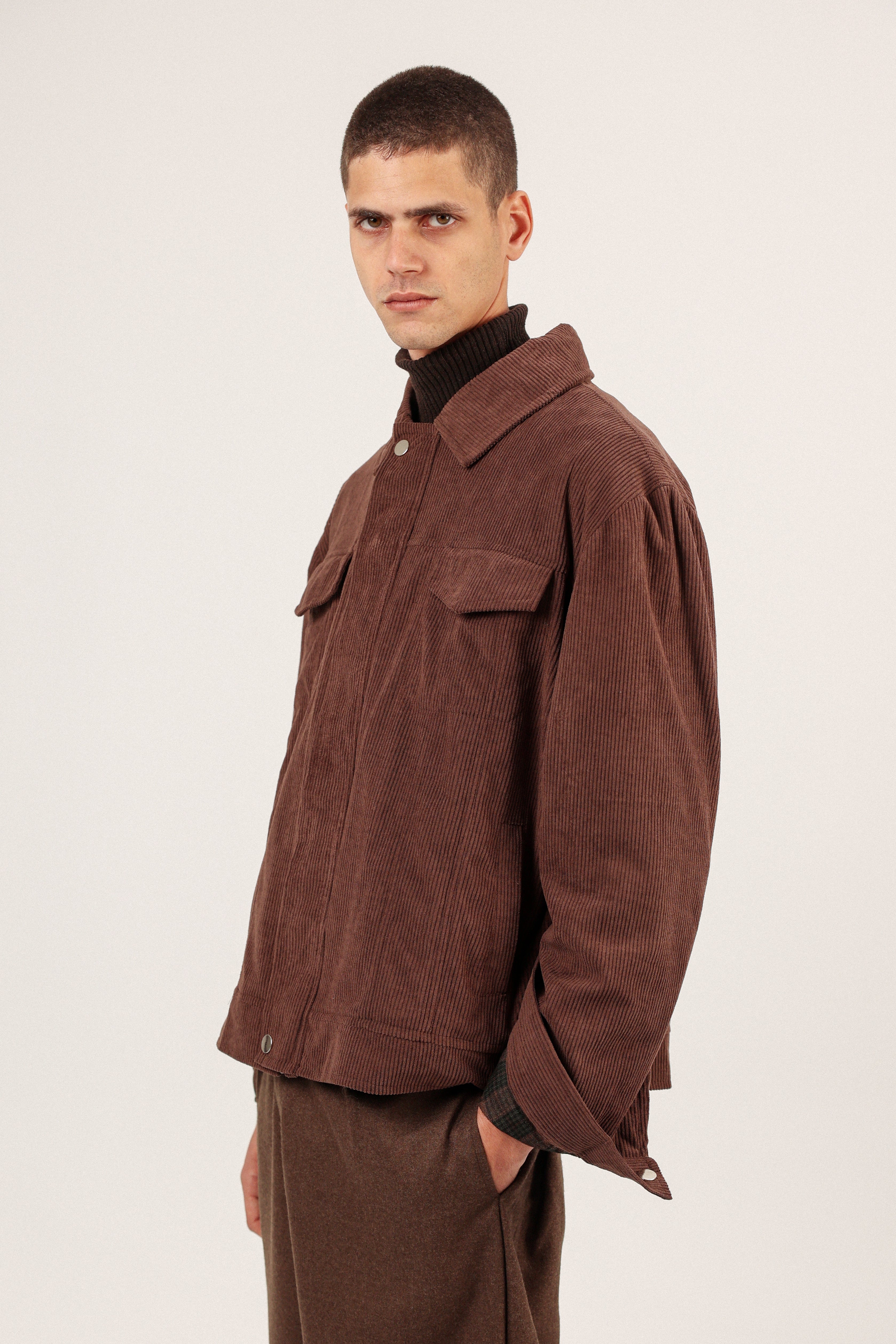 BROWN CORDUROY JACKET
