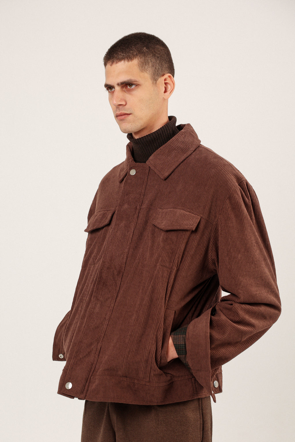 BLACK CORDUROY JACKET
