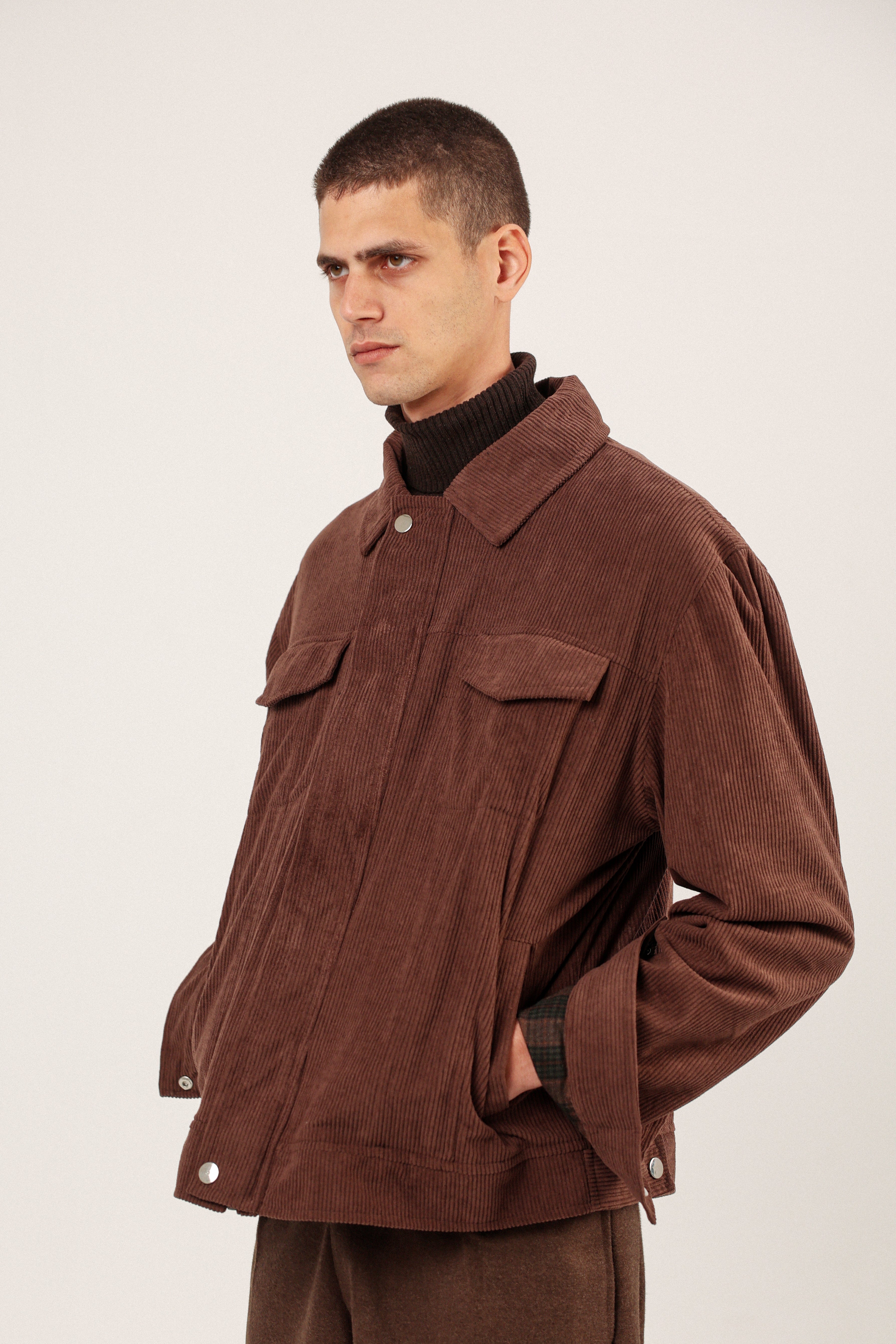 BLACK CORDUROY JACKET