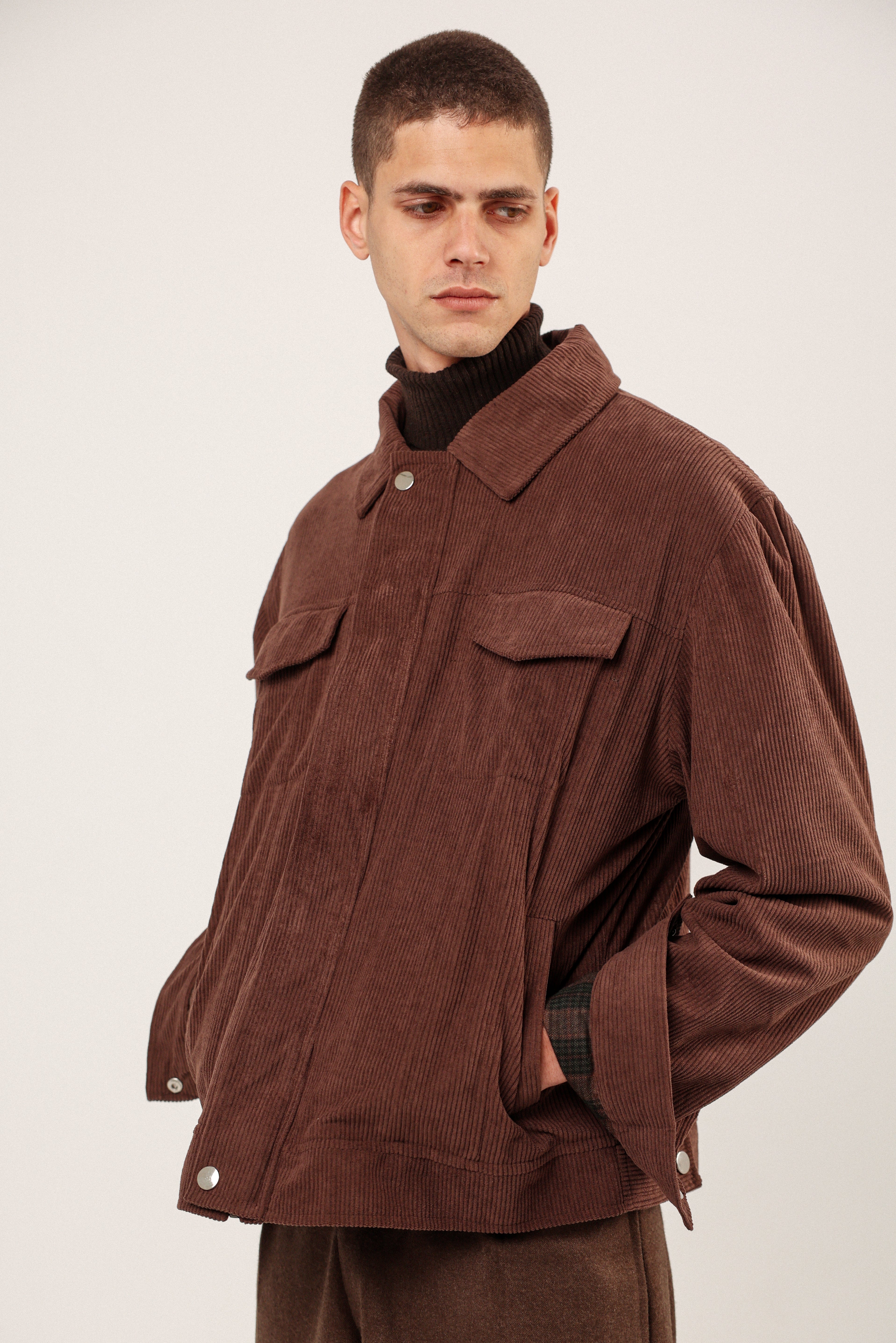 BLACK CORDUROY JACKET