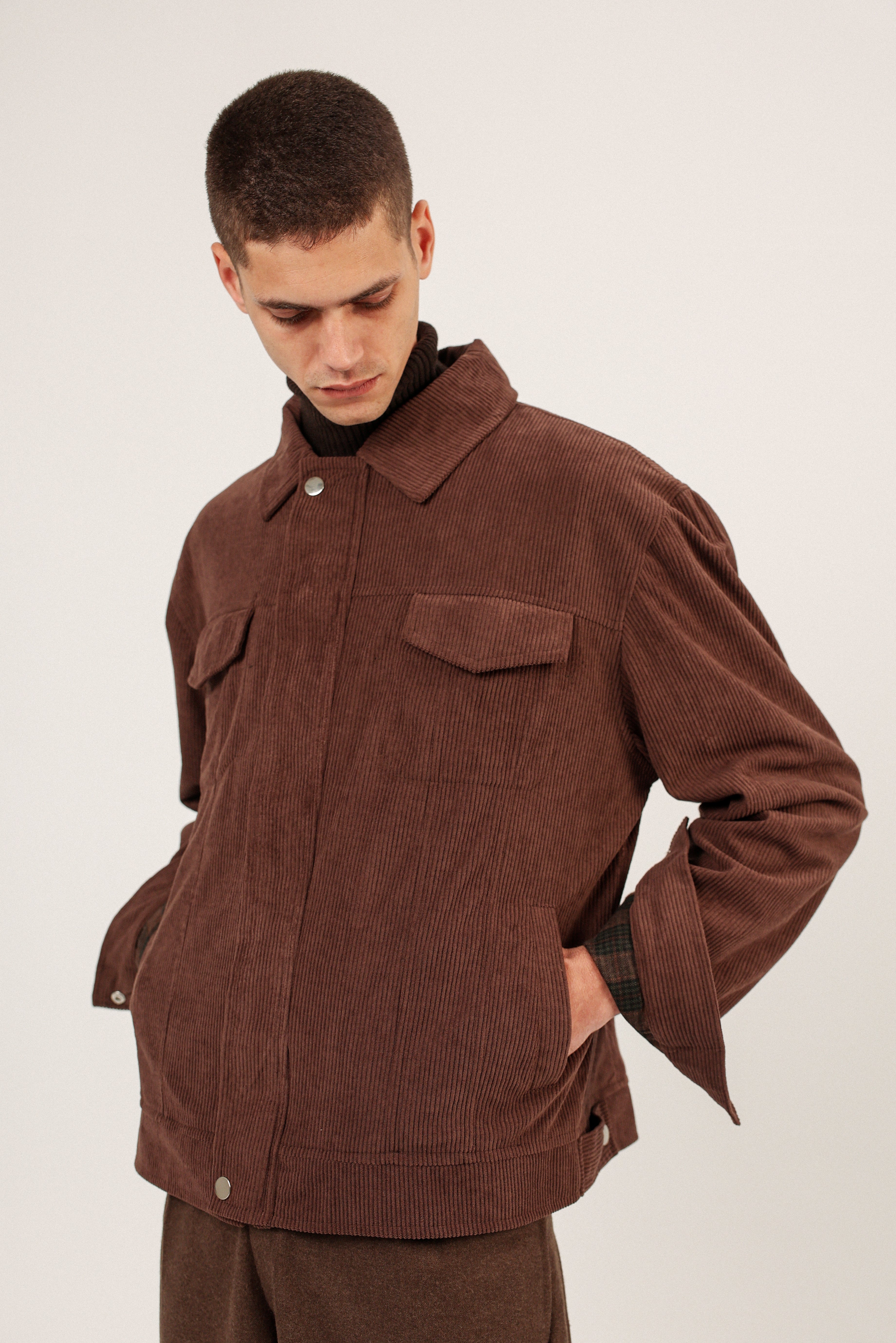 BROWN CORDUROY JACKET