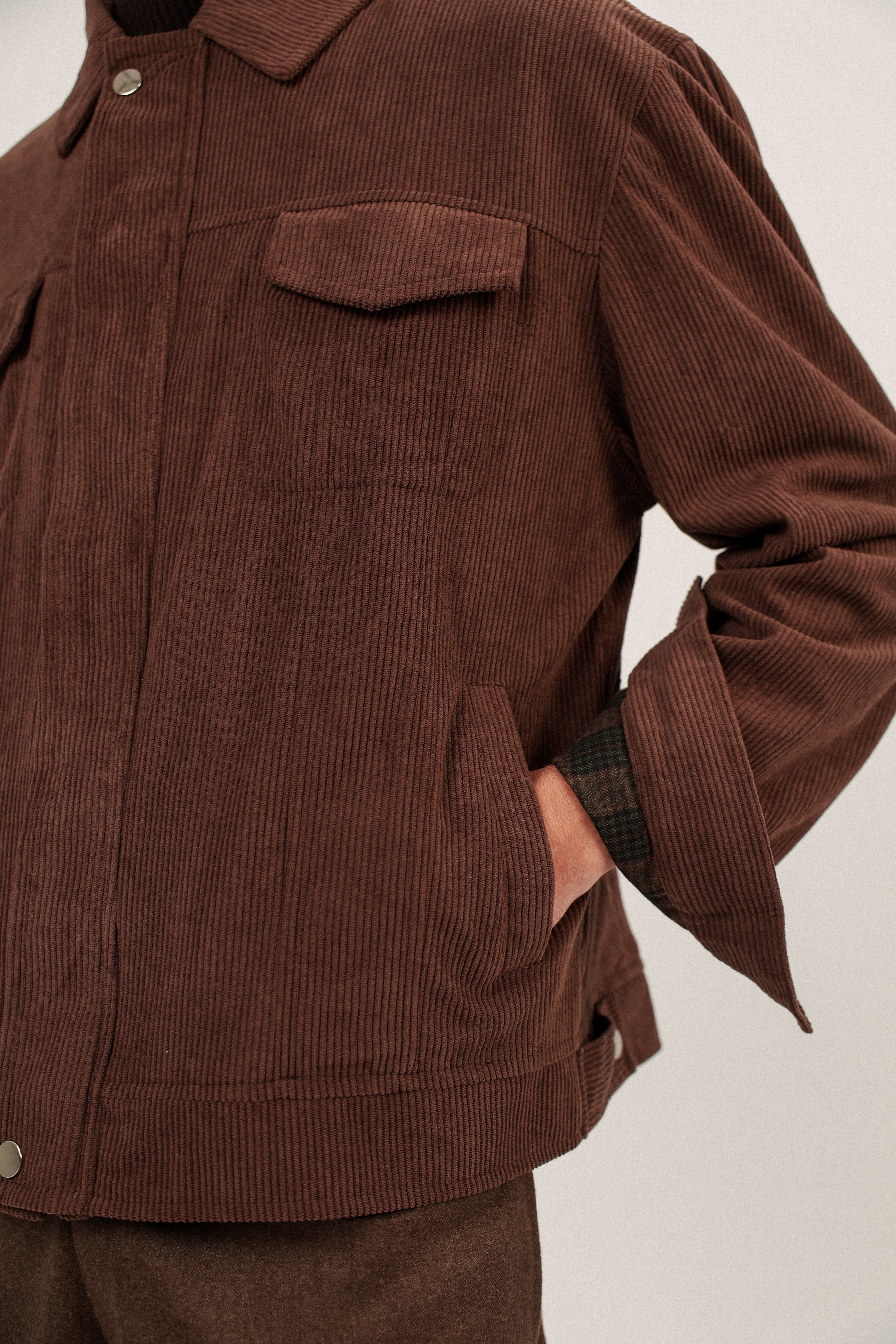 BROWN CORDUROY JACKET