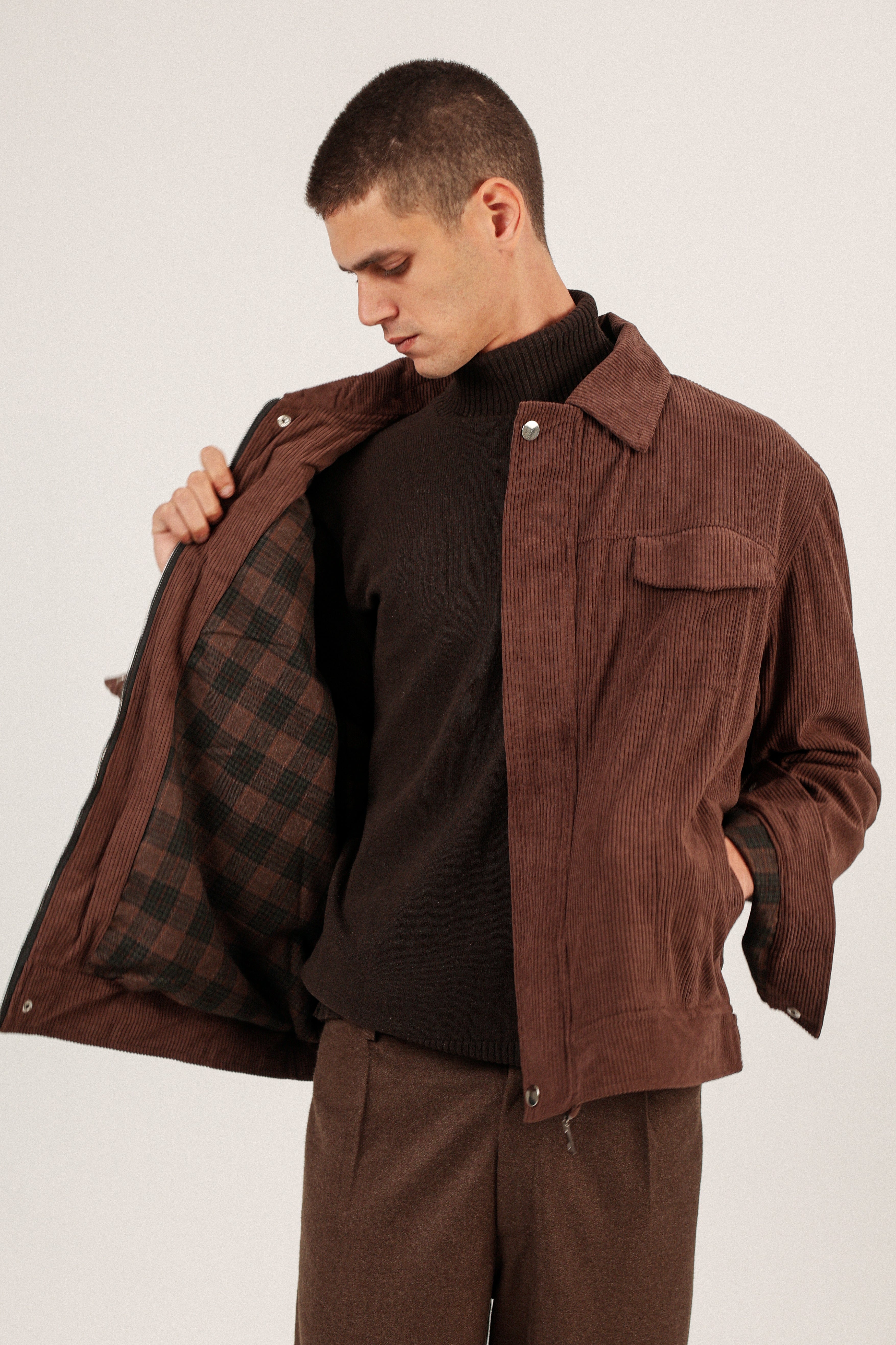 BROWN CORDUROY JACKET