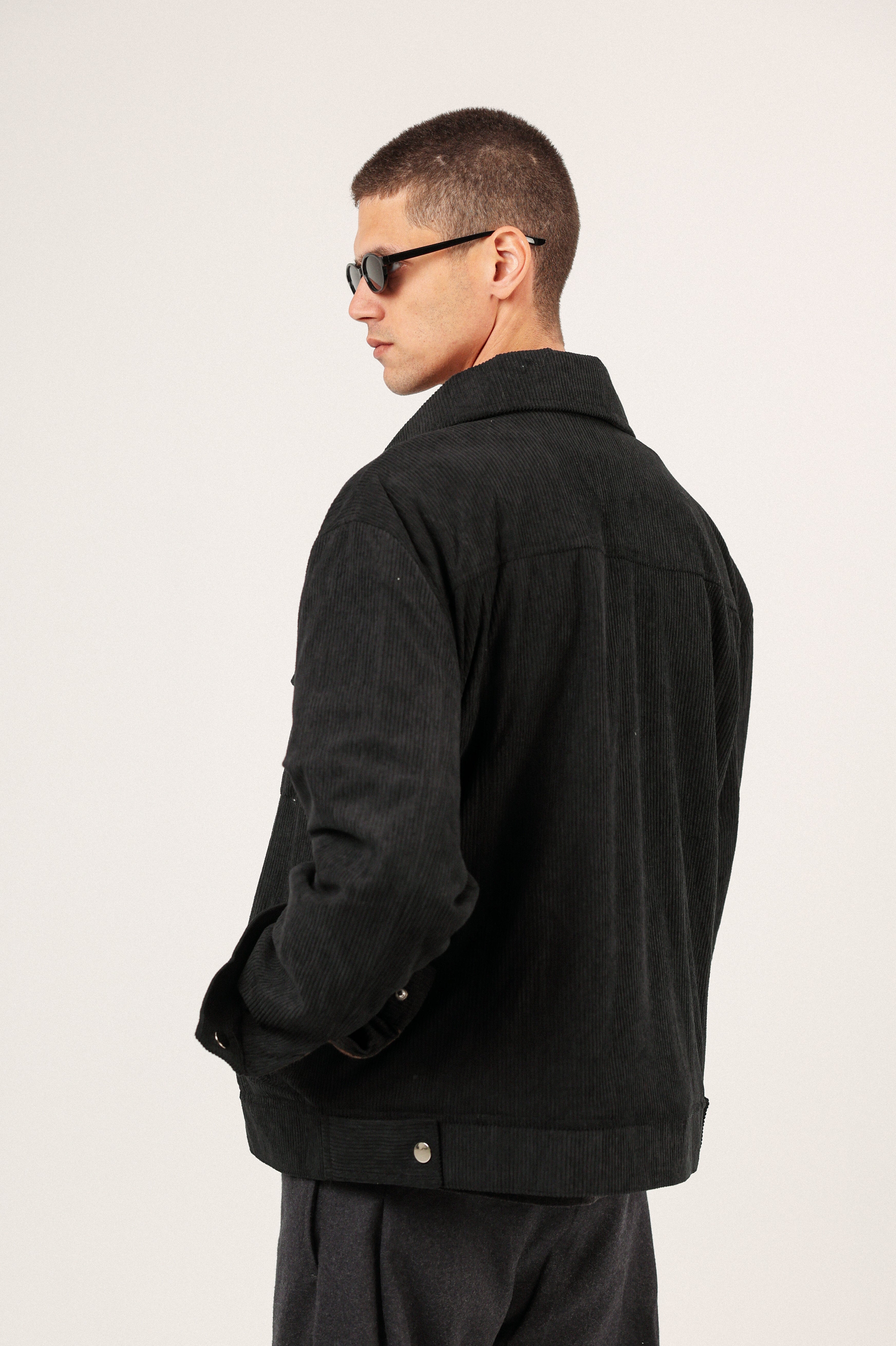 BLACK CORDUROY JACKET