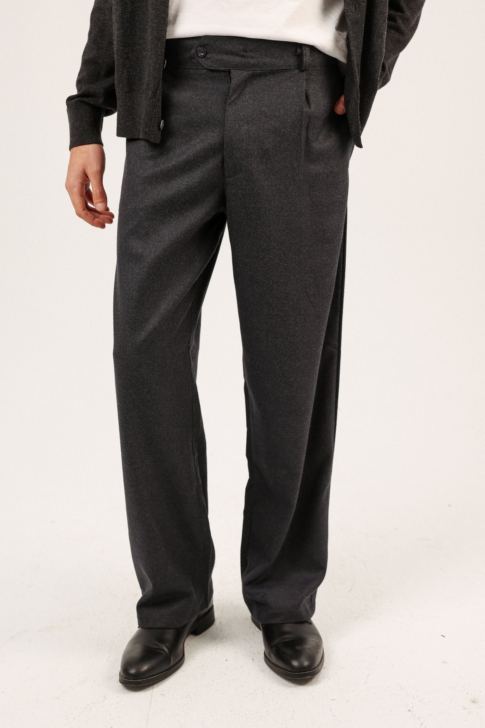 MEN’S WOOL PANTS (PETROLEUM)